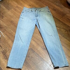 SPANX Light Blue Distressed Jeans